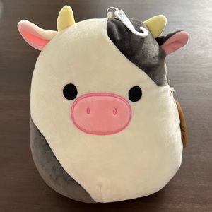 8” Cow Pet Squishmallow w/ Honker